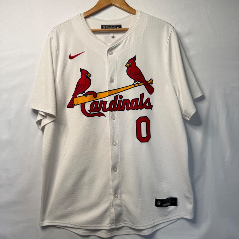 Nike St. Louis Cardinals Winn #0 Jersey Men's XL White MLB Classic Sportswear
